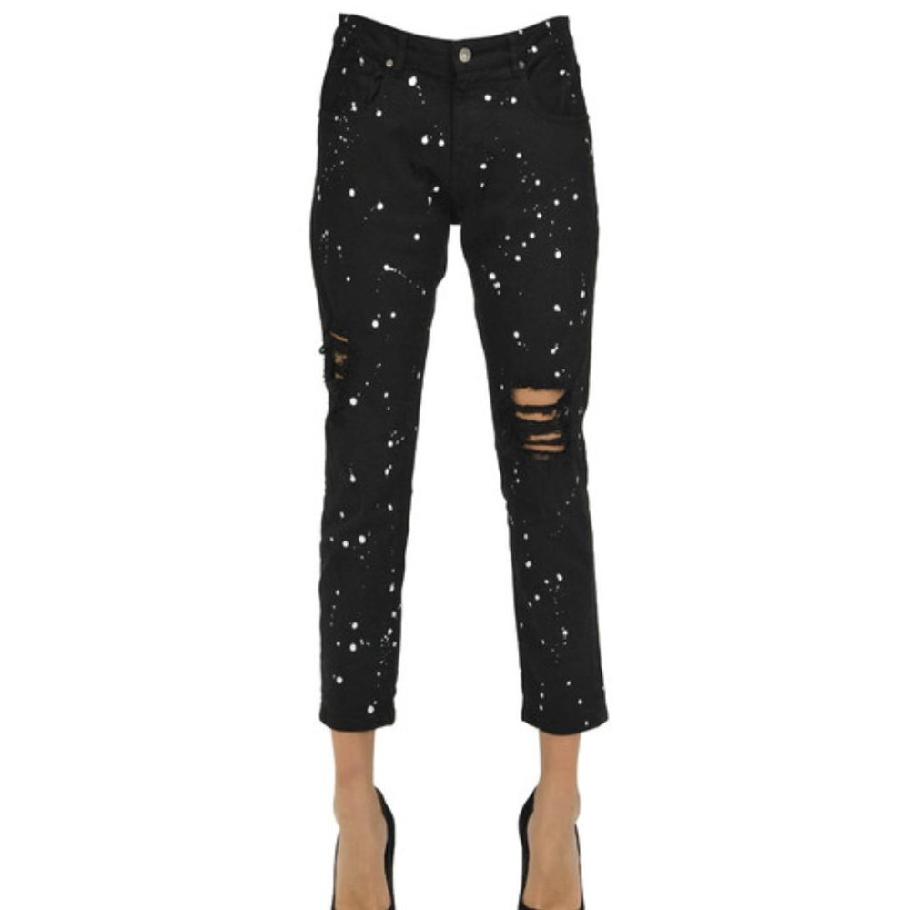 New GAELLE PARIS Destroided Spotted Jeans P5307